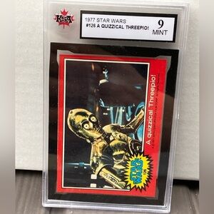 1977 Star Wars #126 A Quizzical Threepio KSA 9 FRESHLY GRADED NOT PSA